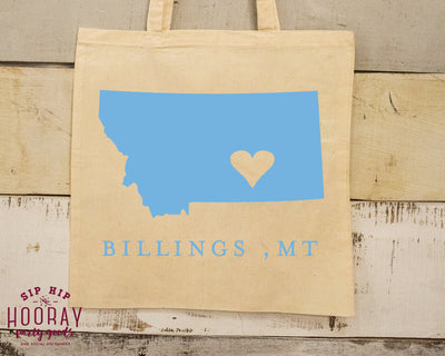 Any State Custom Wedding Tote Bag 1813