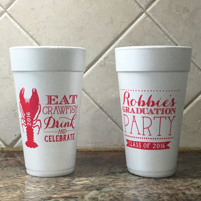 Rustic Deer Antler Foam Cups #1885