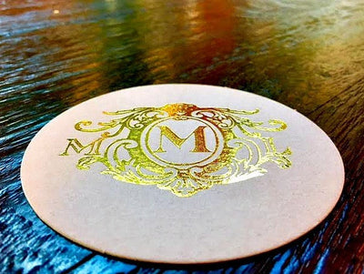 Custom Wedding Monogram Drink Coasters #1474