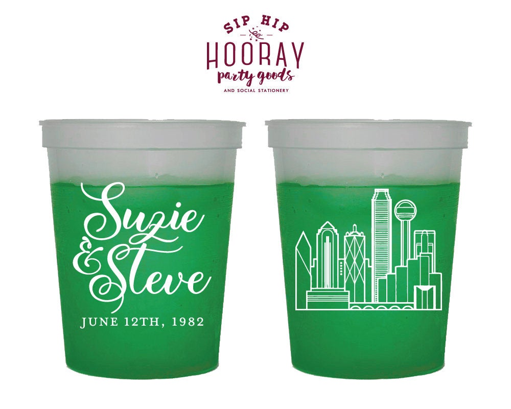 Custom Skyline Color Changing Cups #1860