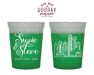 Custom Skyline Color Changing Cups #1860