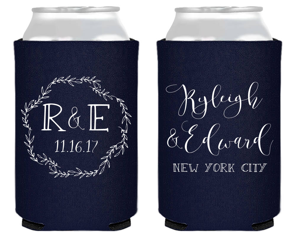 Personalized Wedding Favor Can Coolers #1873 – SipHipHooray