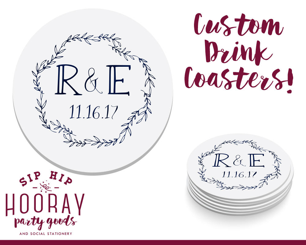 Personalized Wedding Coasters #1873