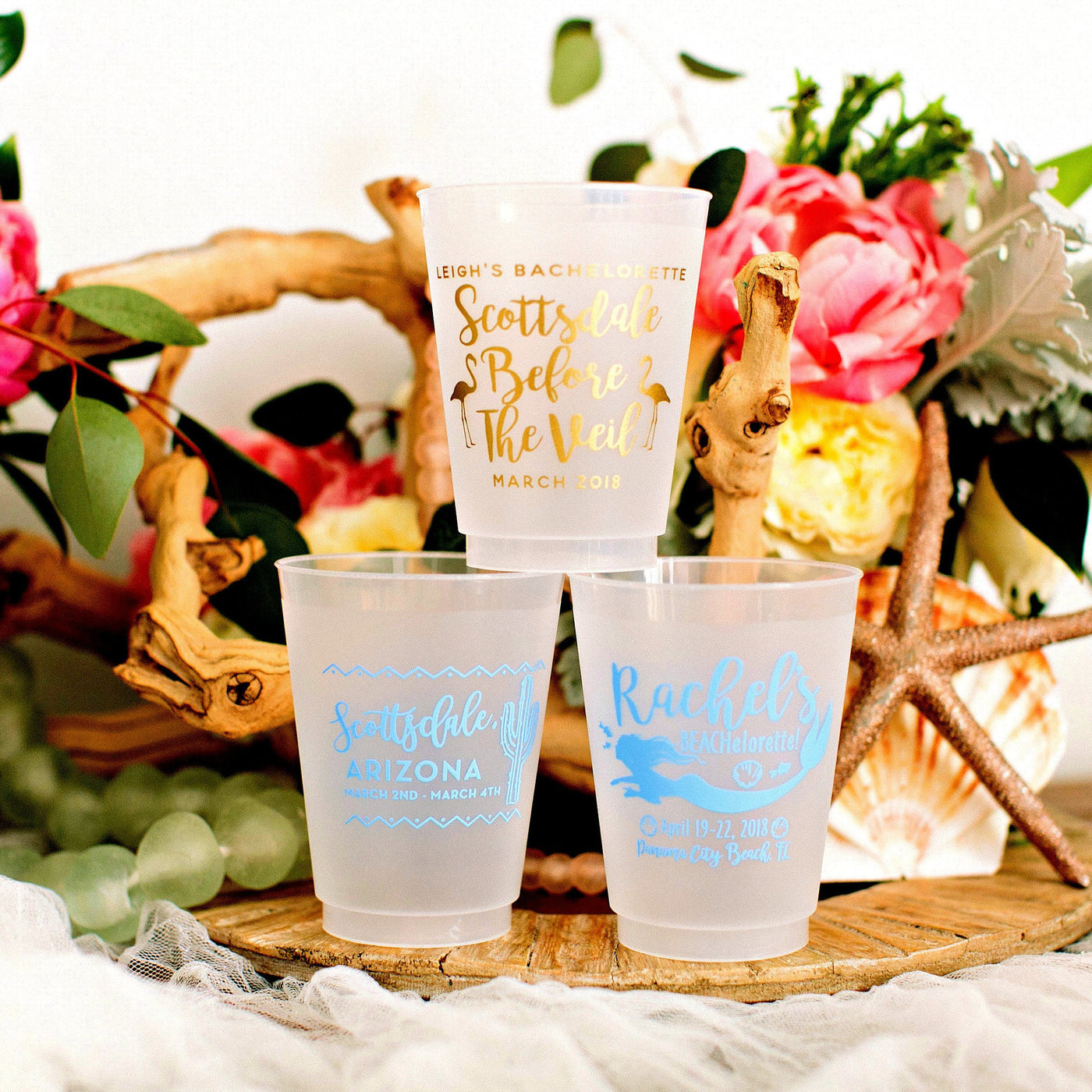 Custom Color Frost Flex Party Cups