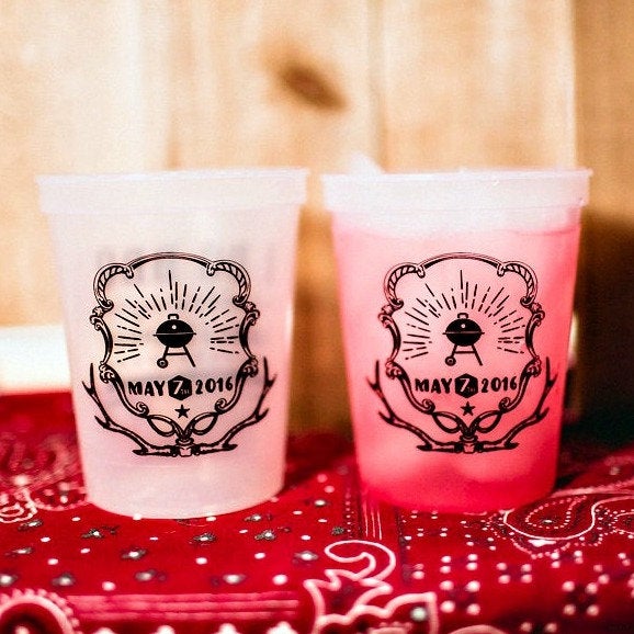 Cheers State Wedding Color Changing Cups #1887