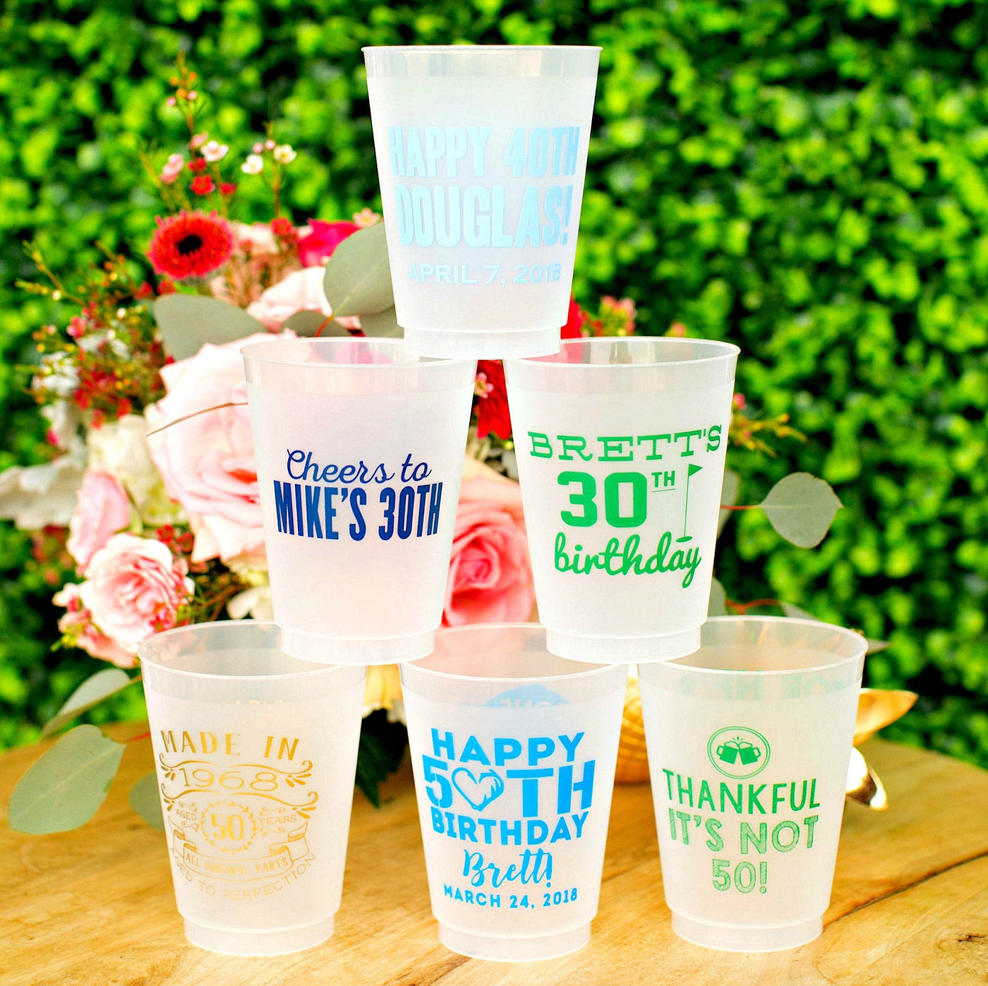 Personalized Cups, 12oz Custom Birthday Cups, Birthday Cups, Party