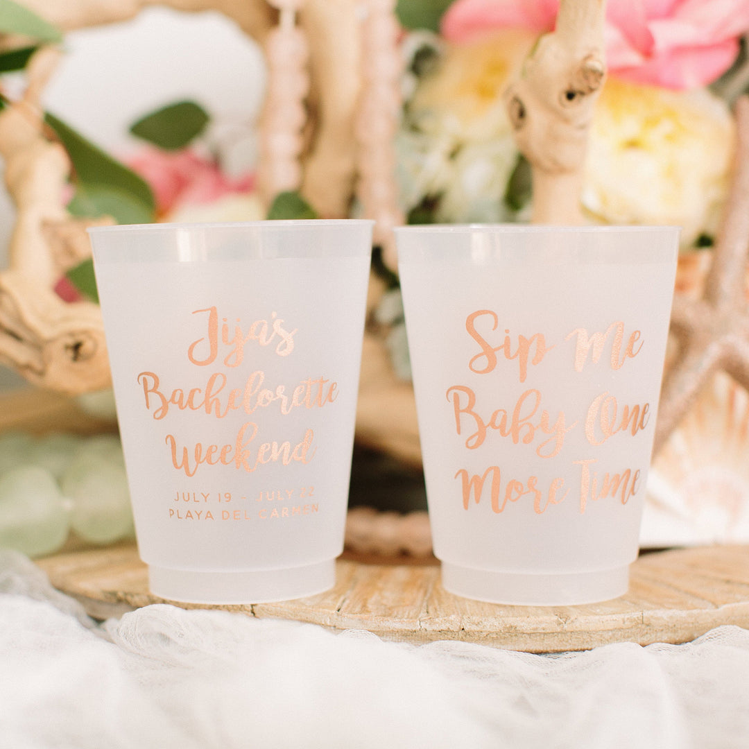 He Took a Shot, She Said Yes, Customized Party sold Foam Cups, Hockey Wedding, Sports Wedding, Styrofoam Cups (323)