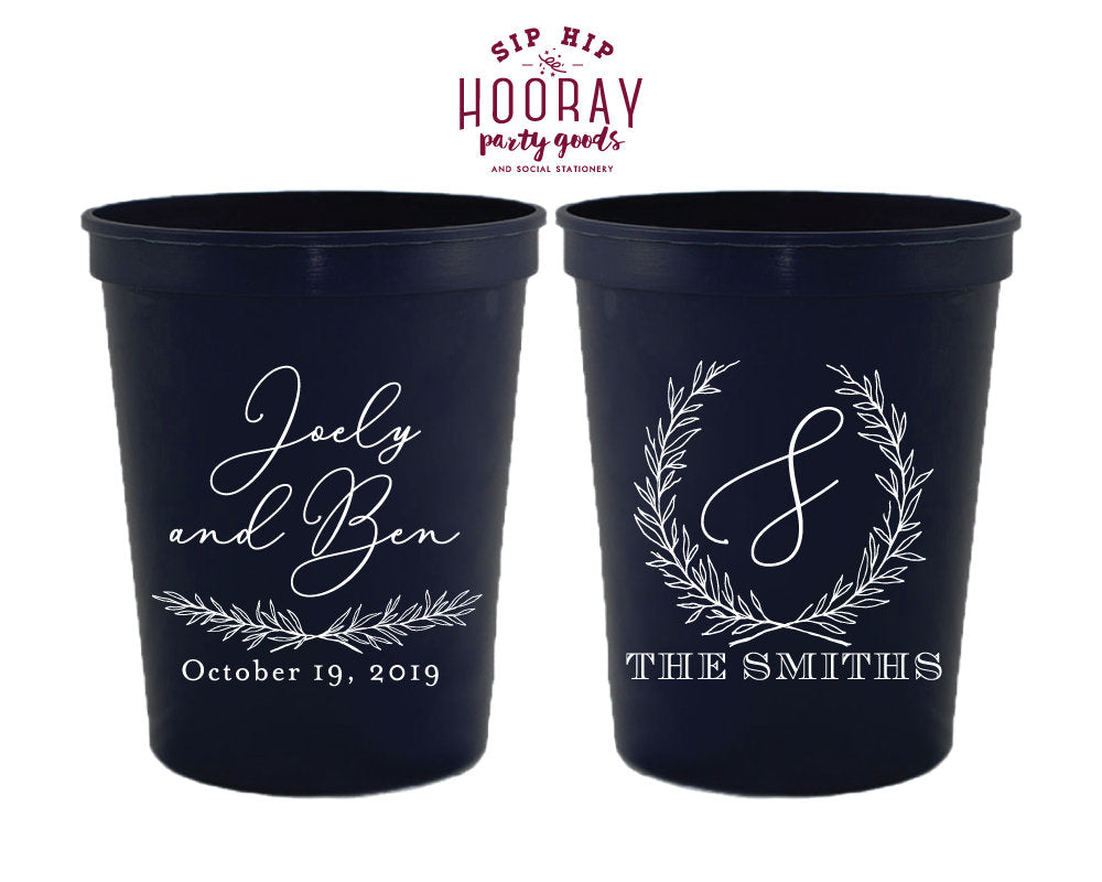 Personalized Wedding Stadium Cups #1962