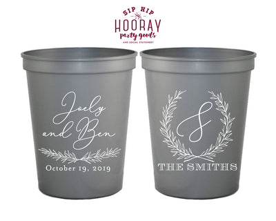 Personalized Wedding Stadium Cups #1962