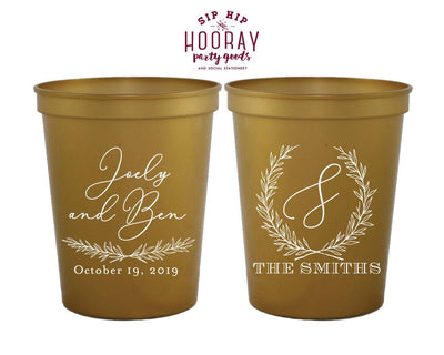 Personalized Wedding Stadium Cups #1962