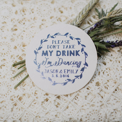 Personalized Wedding Coasters Design #1162