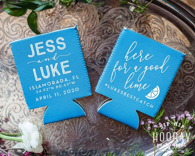 Here For A Good Lime Custom Neoprene Wedding Favors, #2023