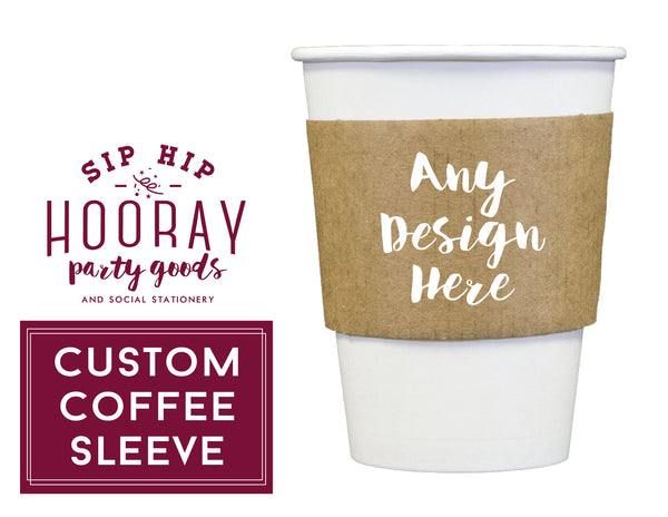 Personalized Foam Cups Sleeves - Bulk Printing