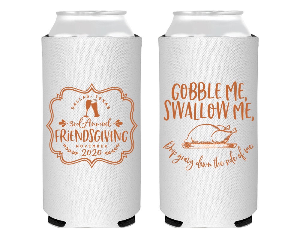 Personalized 12 Oz. Slim Can Cooler Wedding Favors – Tippytoad