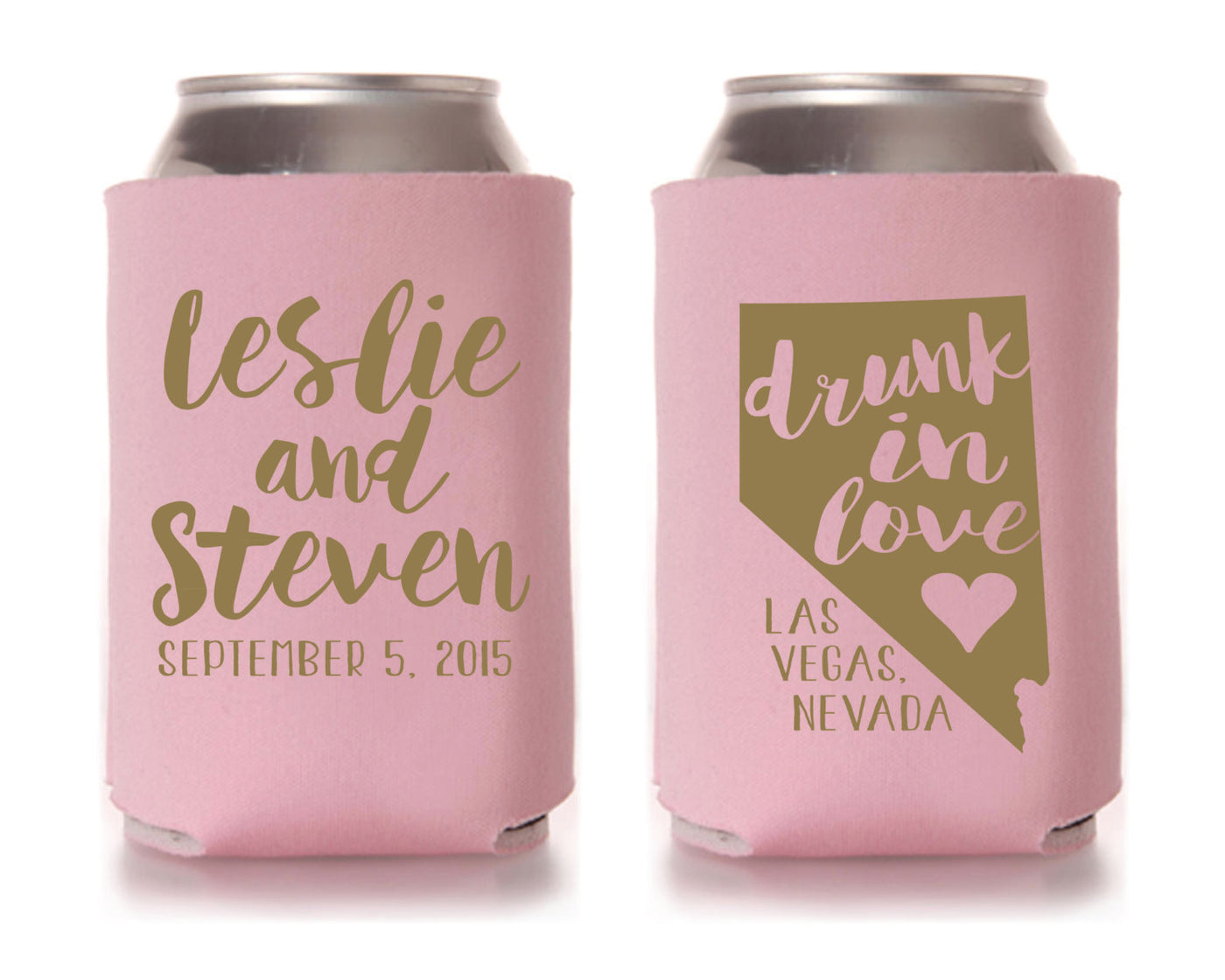 Drunk In Love Wedding Can Coolers #1026