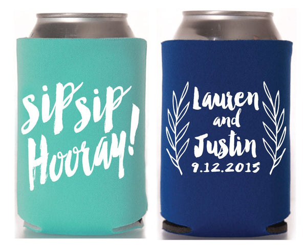 Custom Neoprene Slim Can Coolers – SipHipHooray