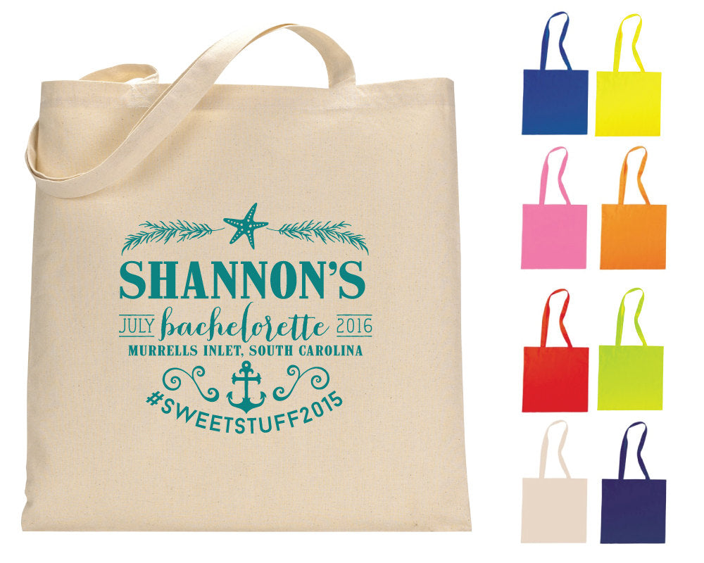 Beach Bachelorette Tote Bags Hotel Welcome 1010