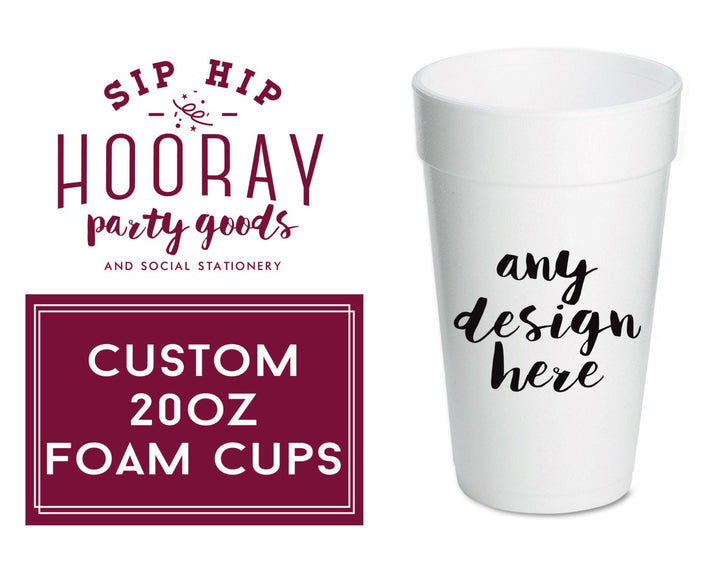 Sip Sip Hooray Wedding, Promotional Foam Drinking Cups, buy Our Special Day, Heart, Styrofoam Cups (37)