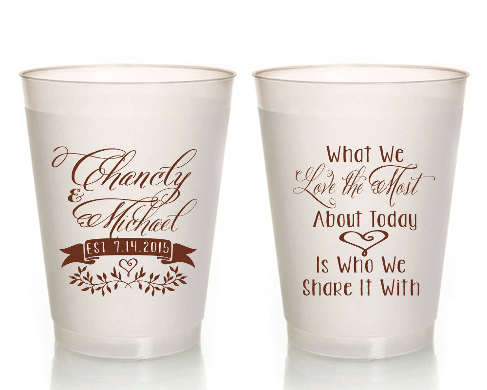 What We Love Most About Today Wedding Frosted Cups #1075