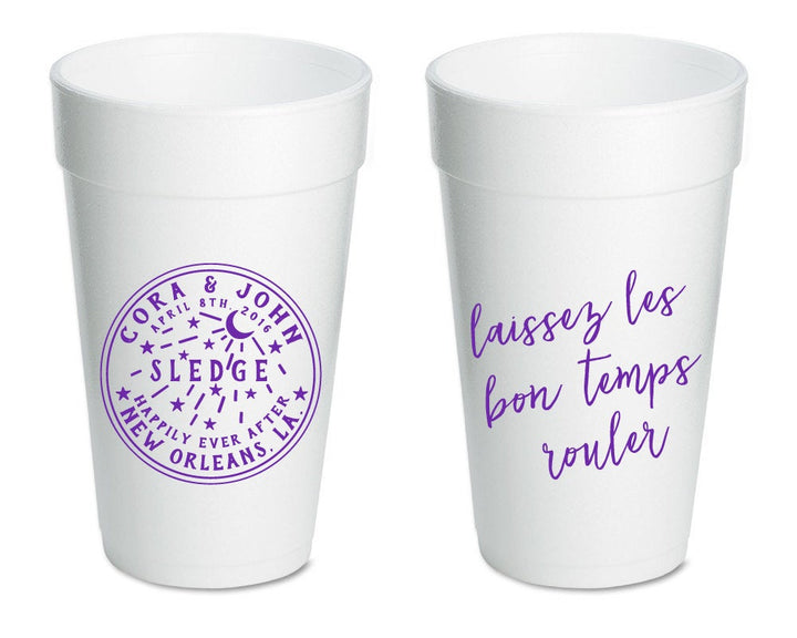 Washington DC Wedding, Styrofoam Cups, Destination Wedding, State Wedding, Foam popular Cups (150)