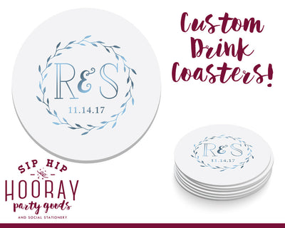 Personalized Wedding Coasters Design #1162