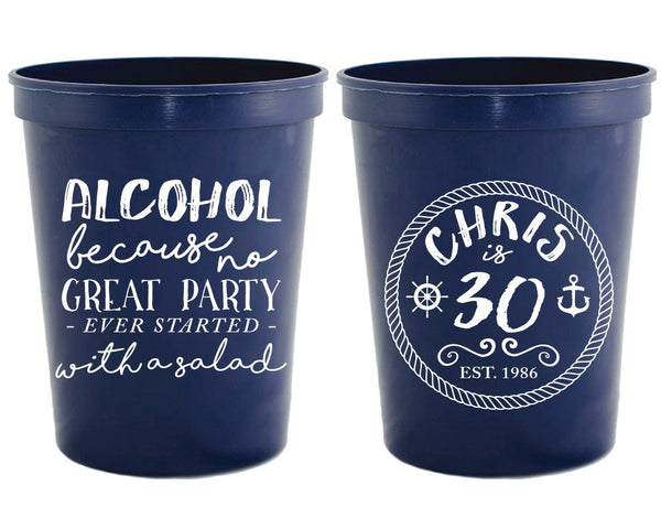 Design Your Own Personalized Stadium Plastic Cups 30th Birthday Cup, Baby  Shower Cup, 1st Birthday Cup, Corporate Logo 